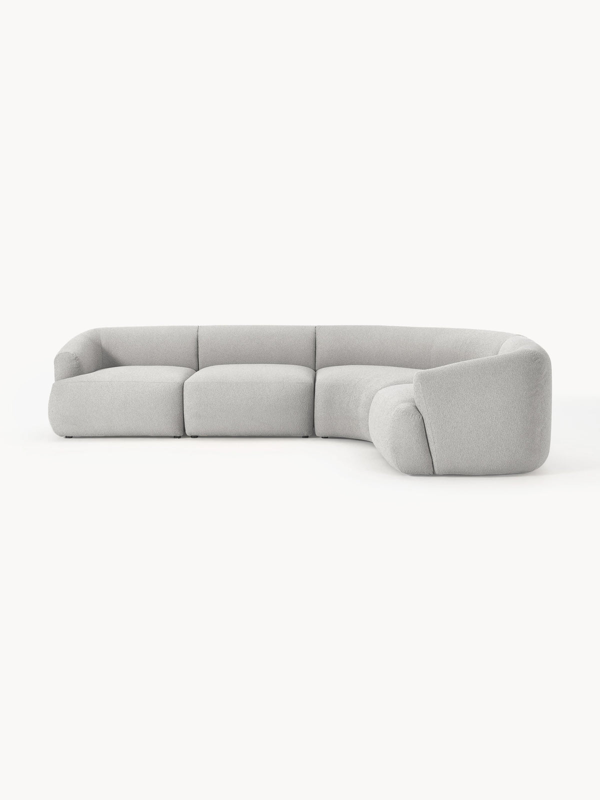 Sofia Modular Bouclé Corner Sofa (4-seater) — Flax