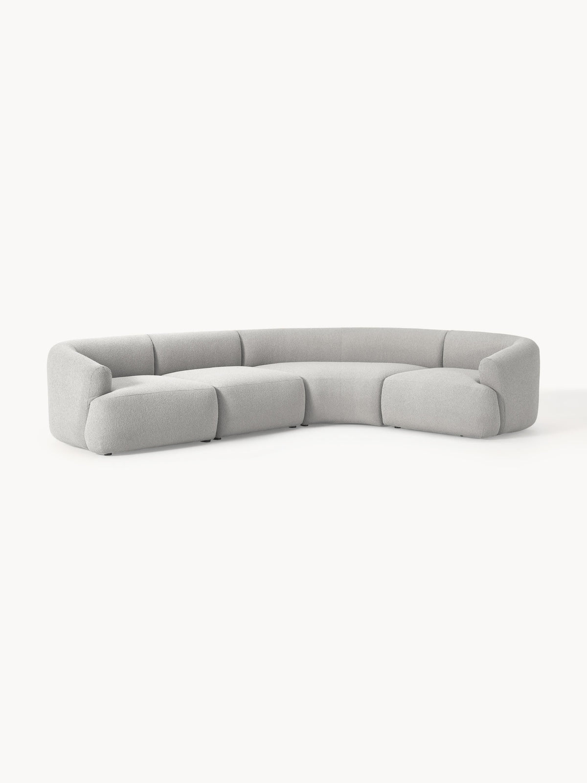 Sofia Modular Bouclé Corner Sofa (4-seater) — Flax