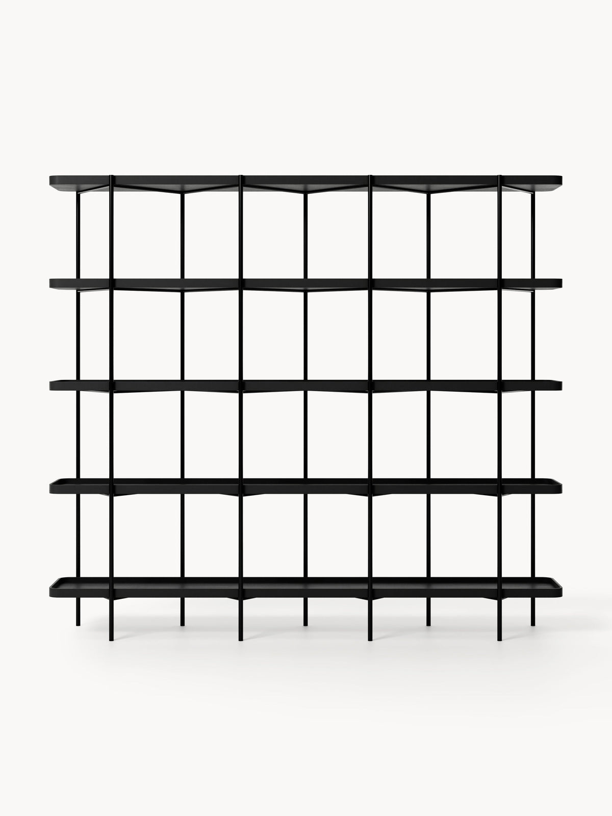 Renee Large Wooden Shelving Unit — Smoke Grey