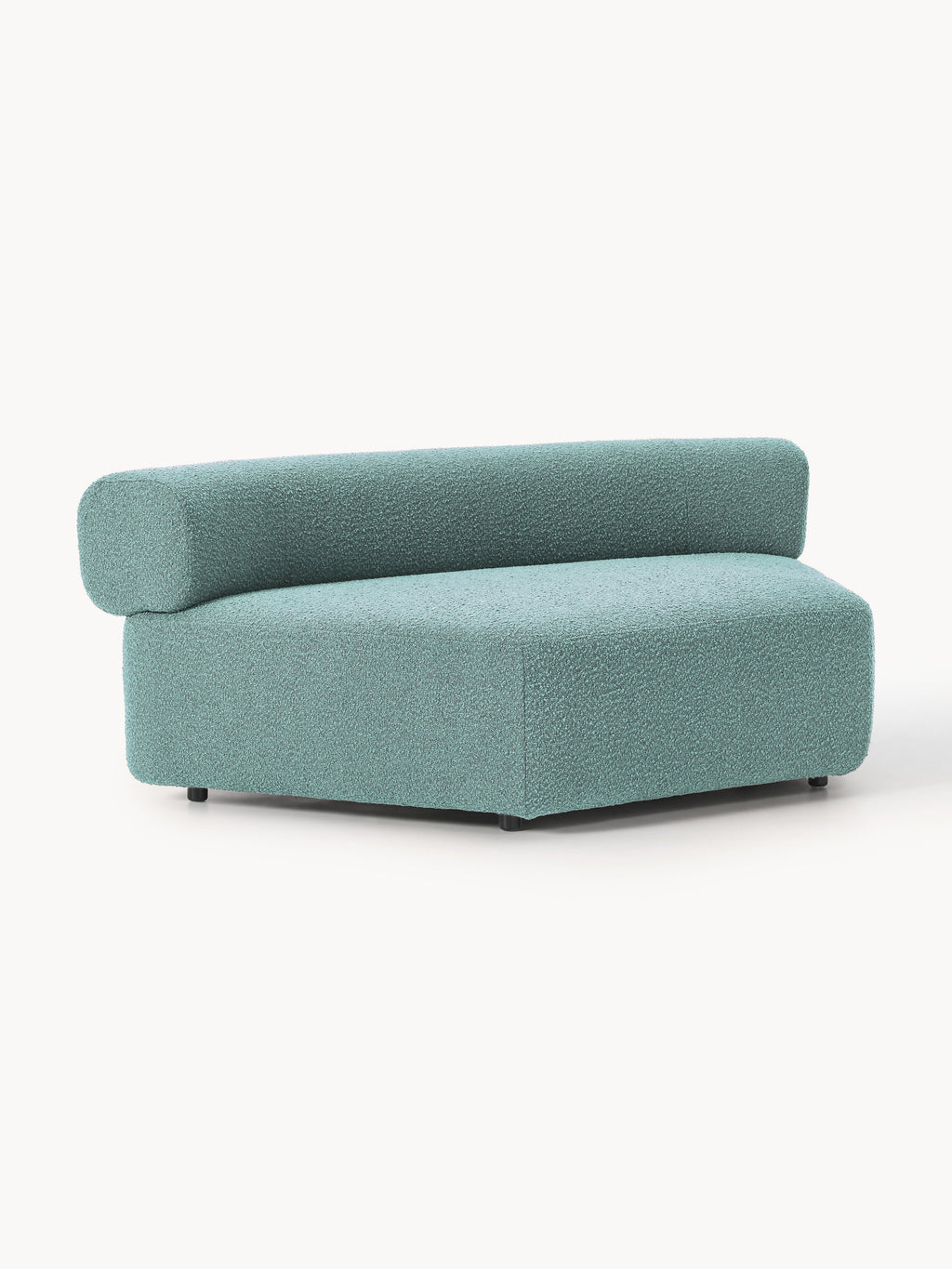 Anton Round Bouclé Corner Module — Grey