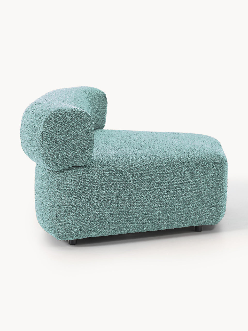 Anton Round Bouclé Corner Module — Grey