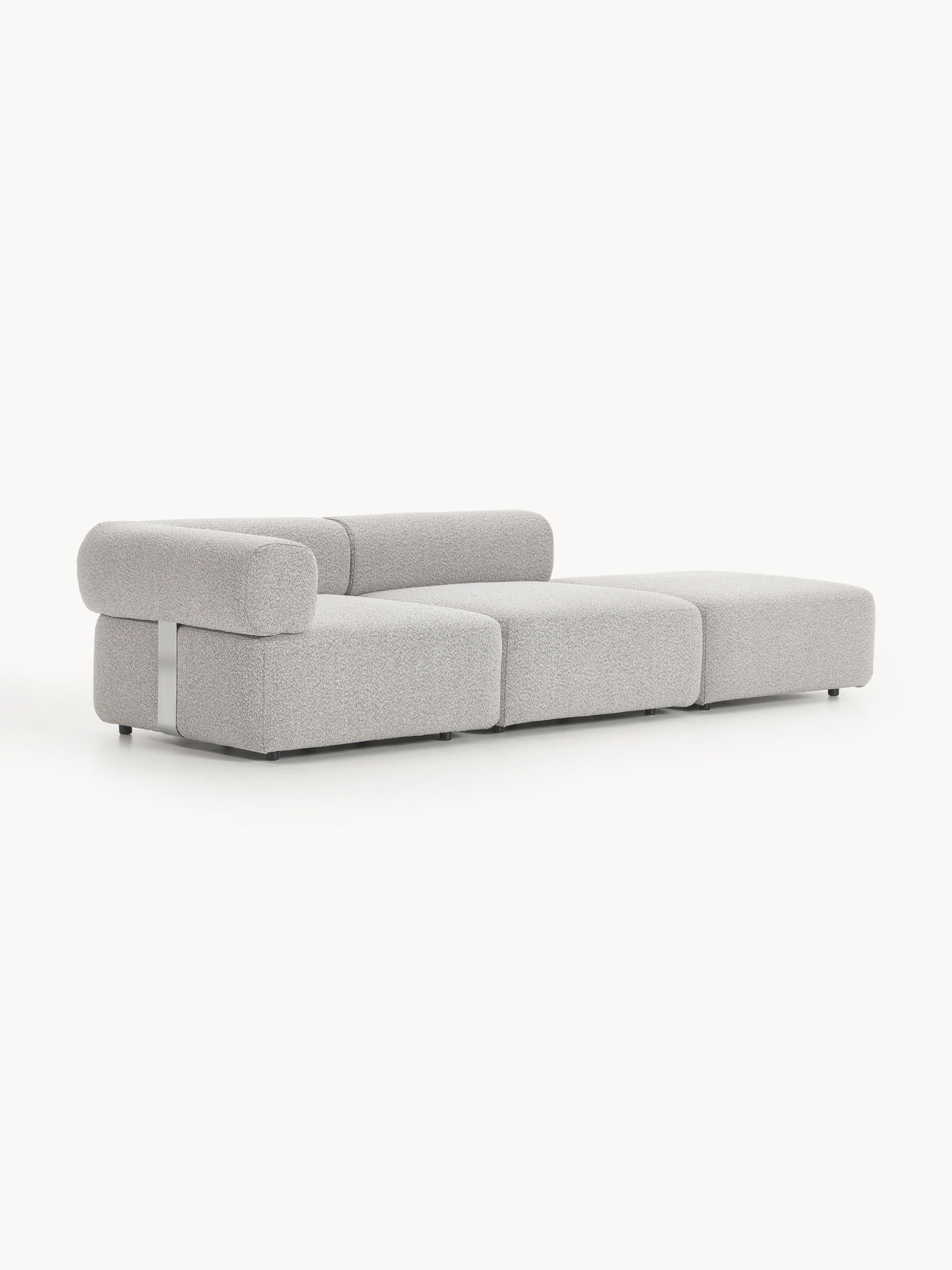 Anton Modular Bouclé-Ottoman — Lilac