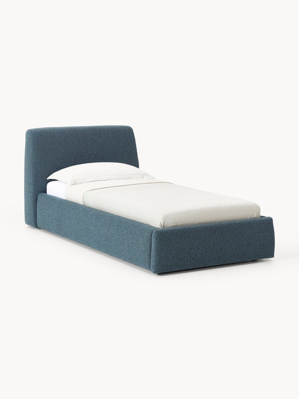 Cloud Bouclé-Single Bed — Mushroom