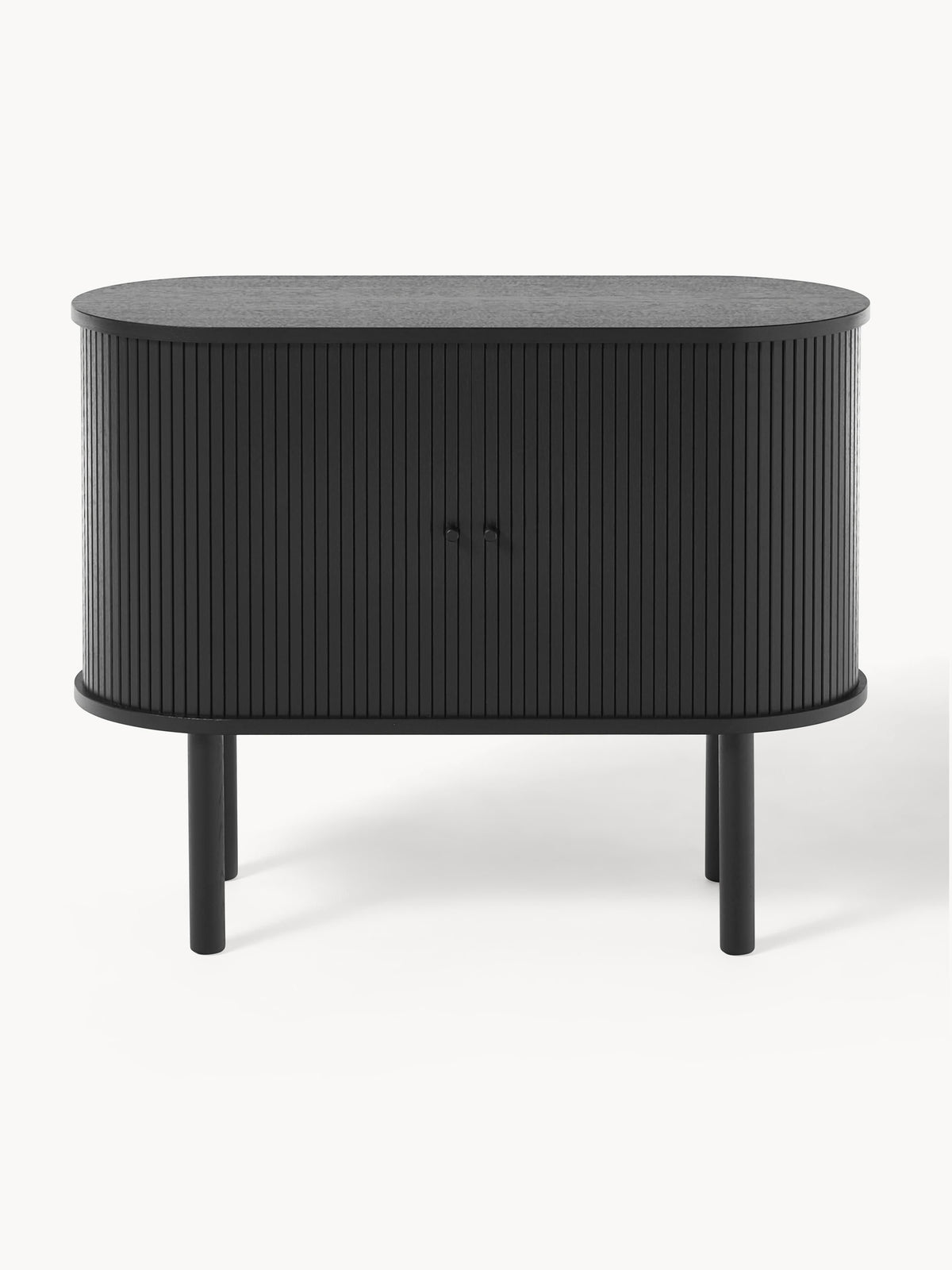 Calary Small Sideboard with Fluted Front — Slate Grey