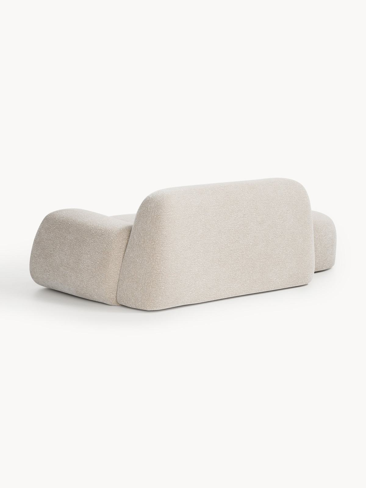 Wolke Sofa (2-seater) with Chaise Longue — Blush