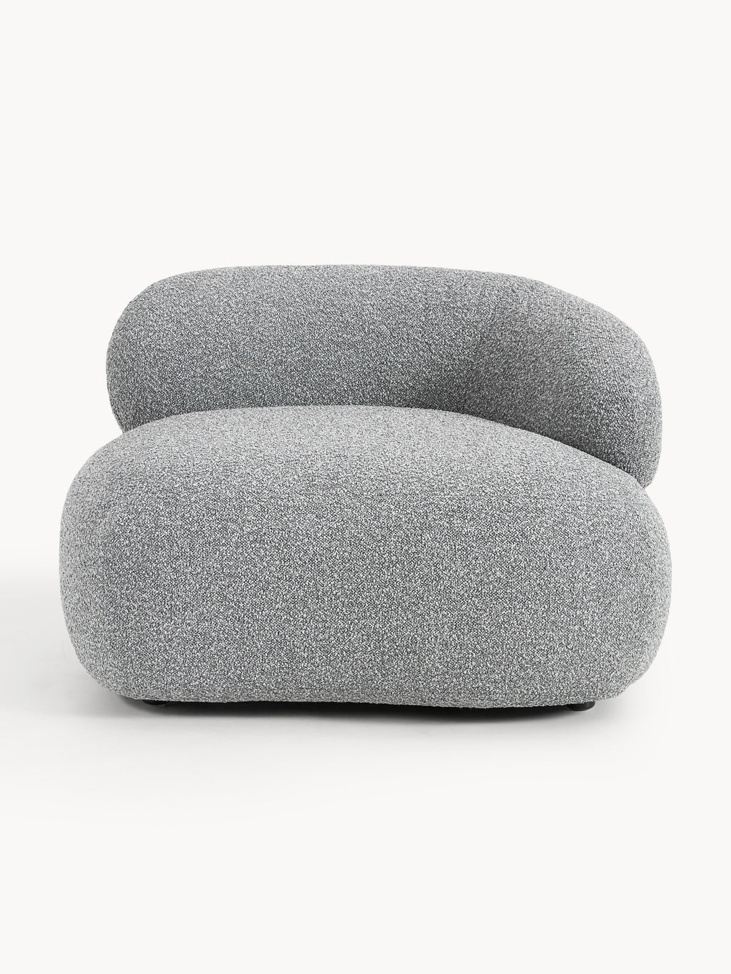 Alba Bouclé Lounge Chair — Grey