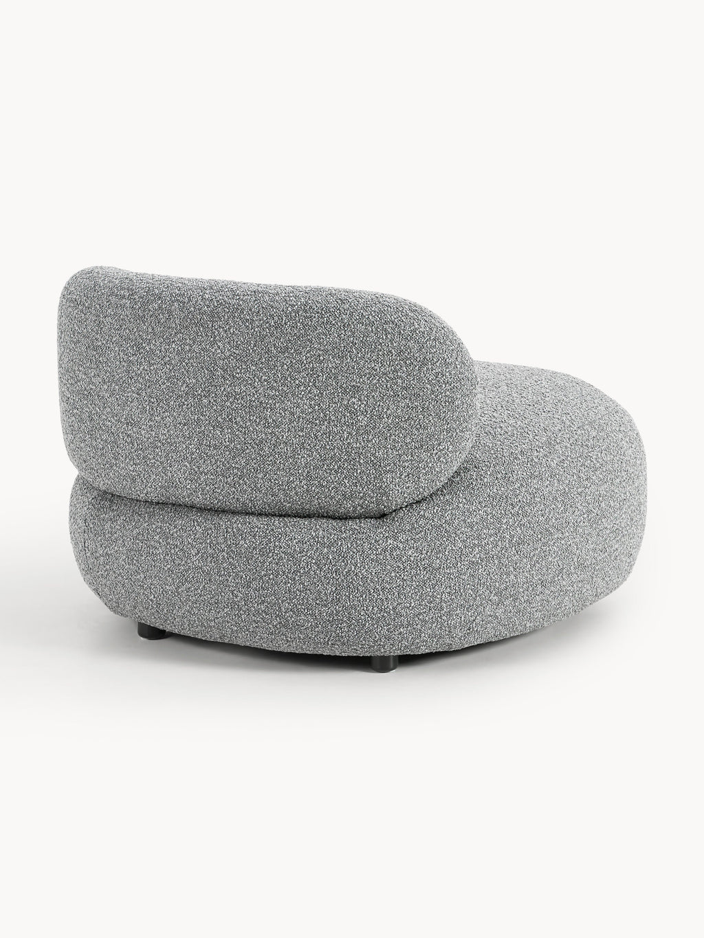 Alba Bouclé Lounge Chair — Grey