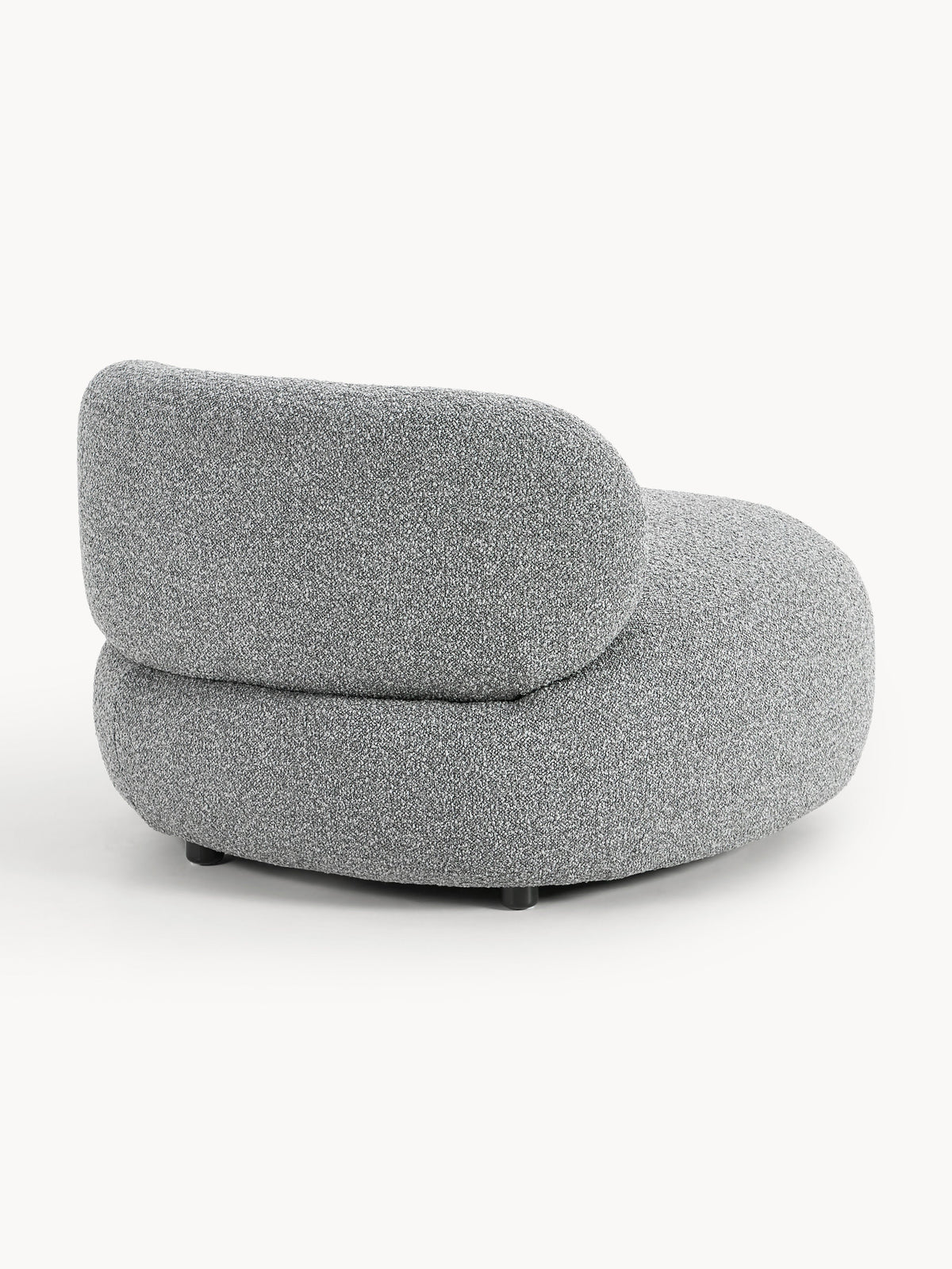 Alba Bouclé Lounge Chair — Grey