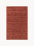 Jane Handwoven Viscose Rug — Red