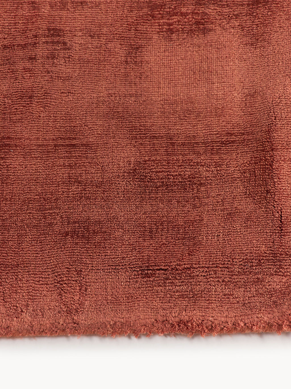 Jane Handwoven Viscose Rug — Red