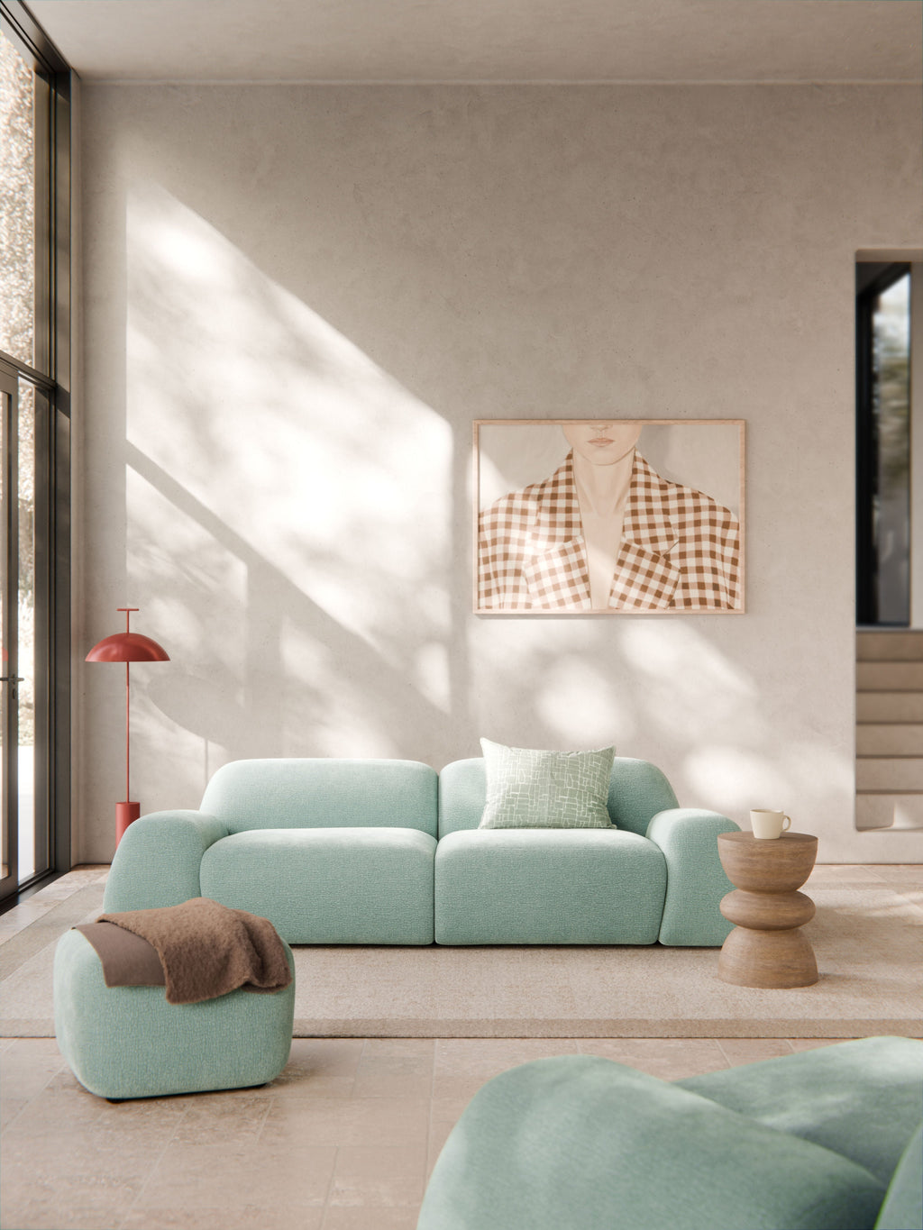 Wolke Corner Module — Light Blue