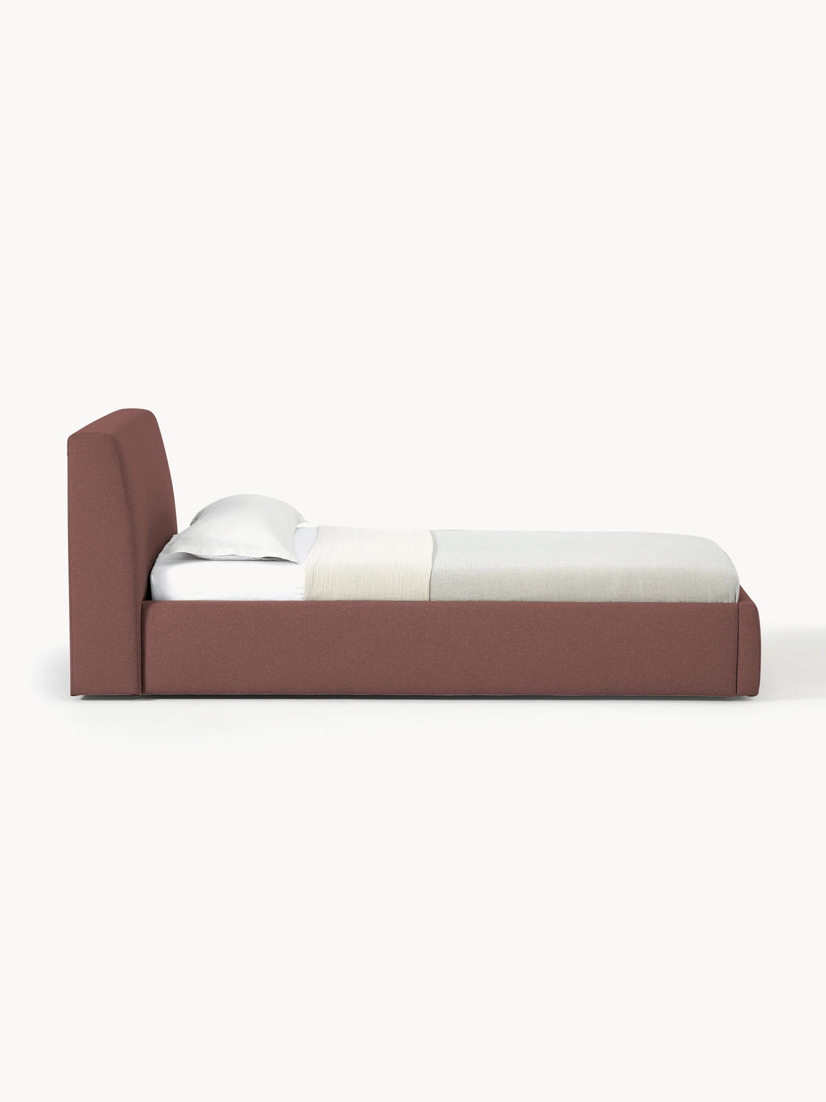 Cloud Single Bed with Storage — Warm Grey