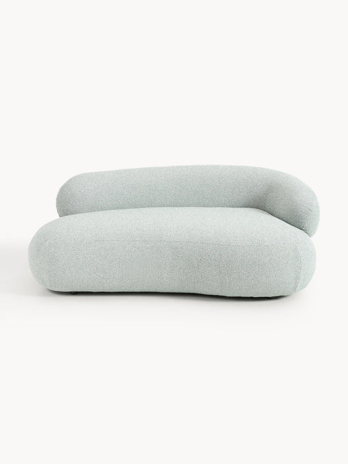 Alba Bouclé Sofa (2-seater) — Light Grey