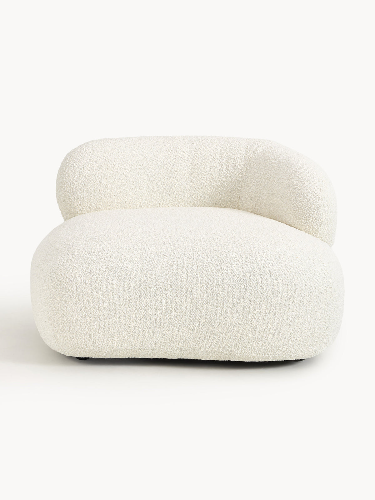 Alba Bouclé Lounge Chair — Off-White