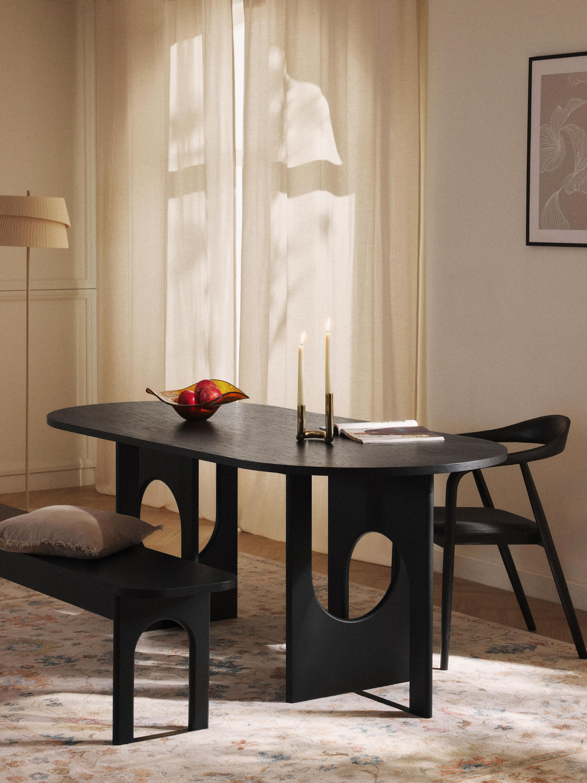 Apollo Wood-Bench, in various sizes — Taupe