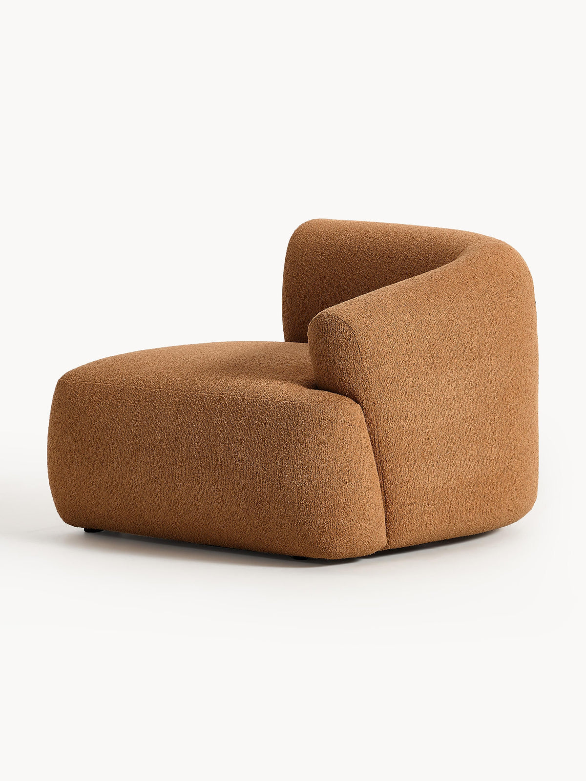 Sofia Bouclé Corner Module — Caramel