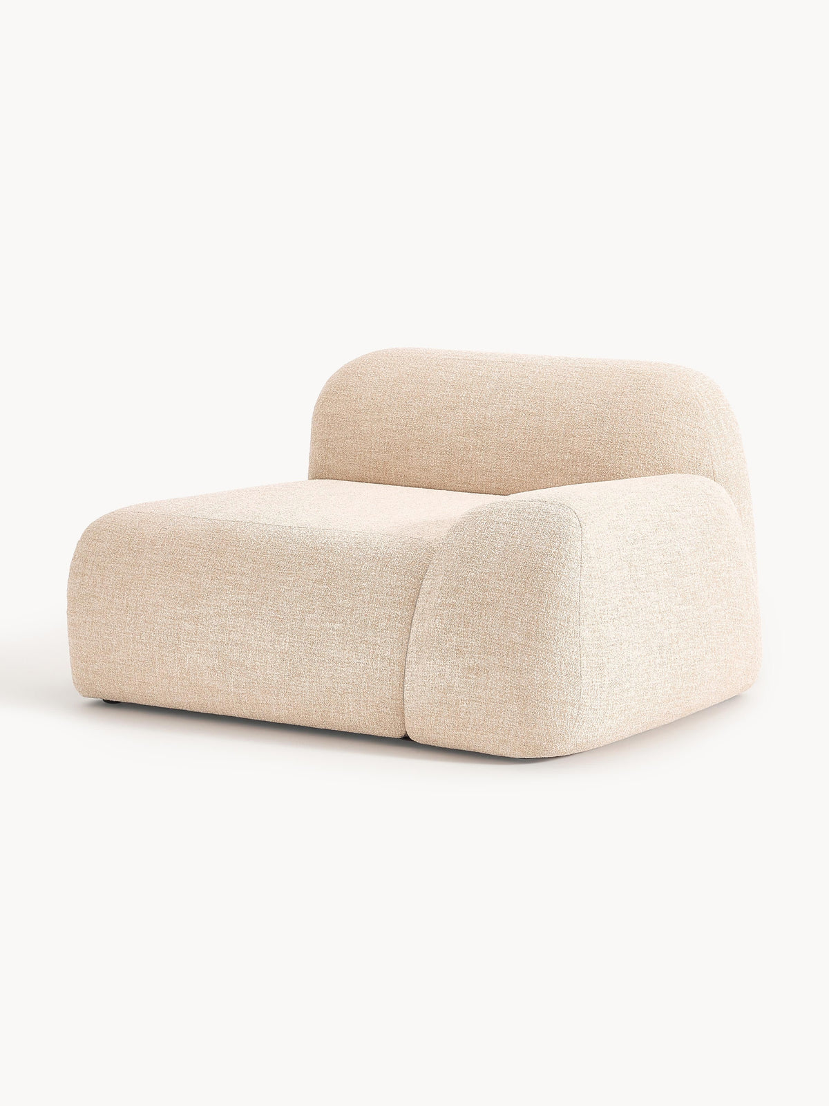 Wolke Bouclé Corner Module — Blush