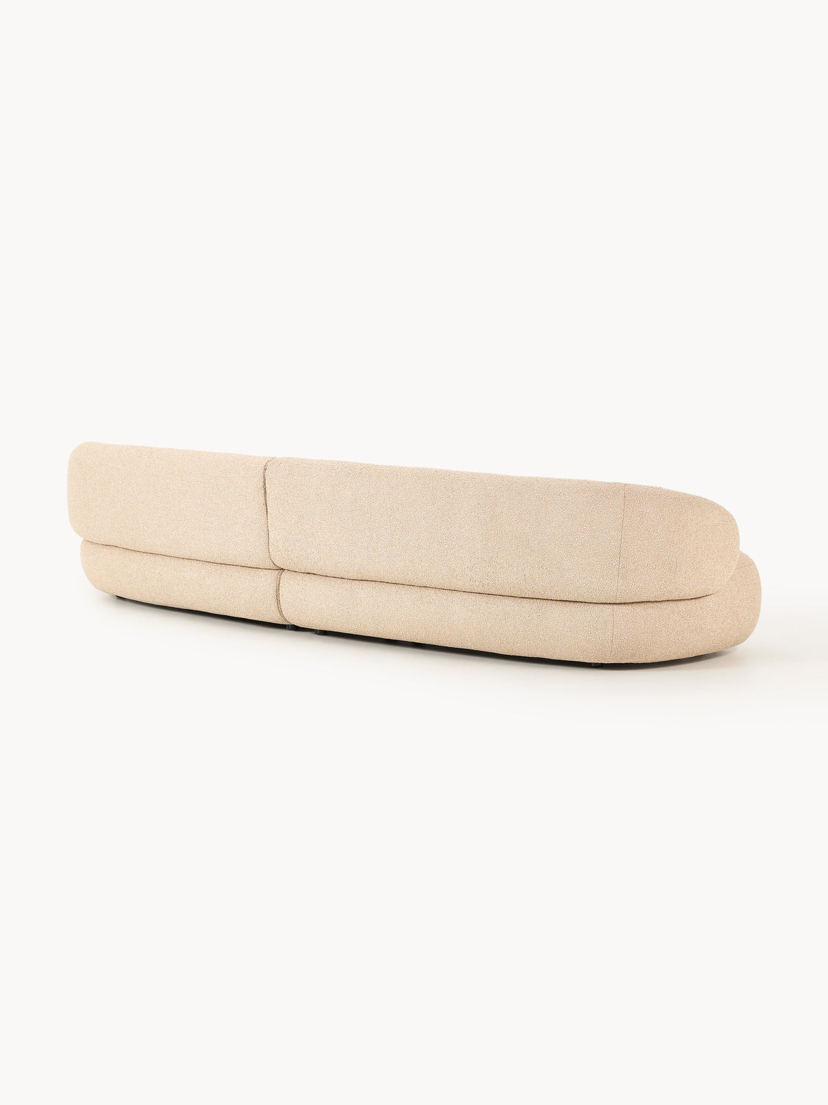 Alba Bouclé Sofa (4-seater) — Blush