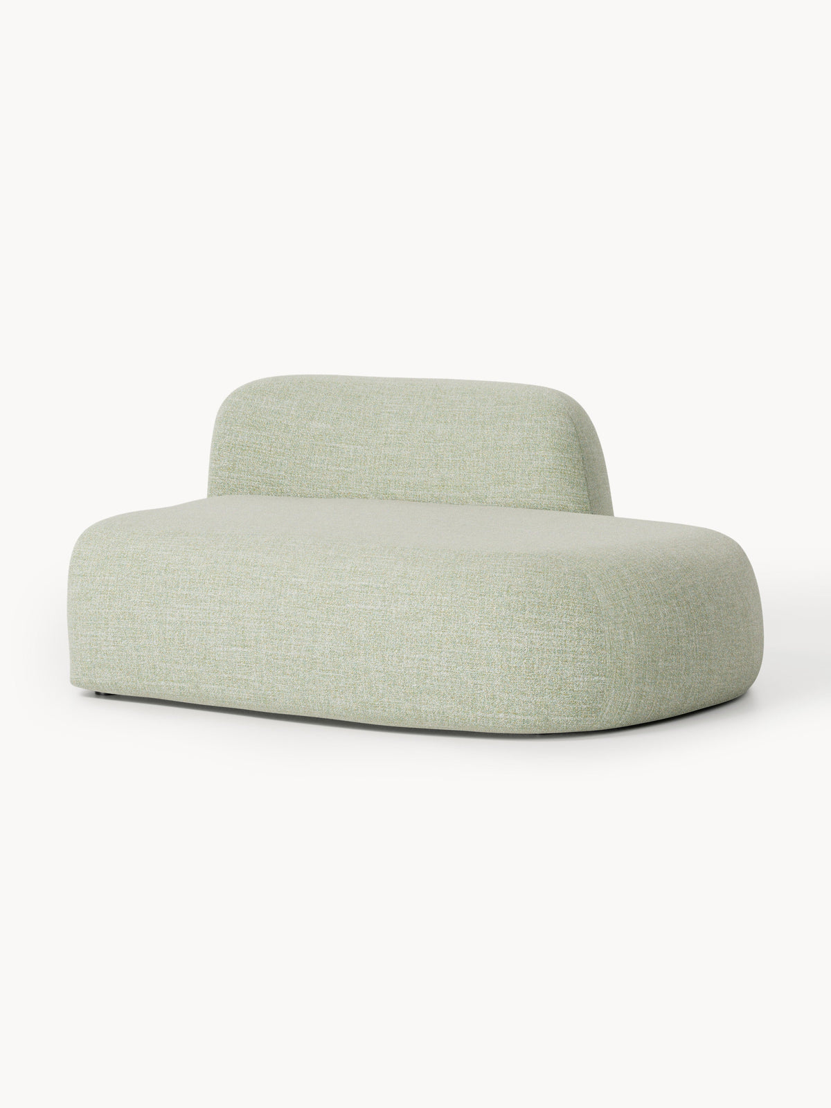 Wolke Bouclé-Chaise-Module — Oatmeal