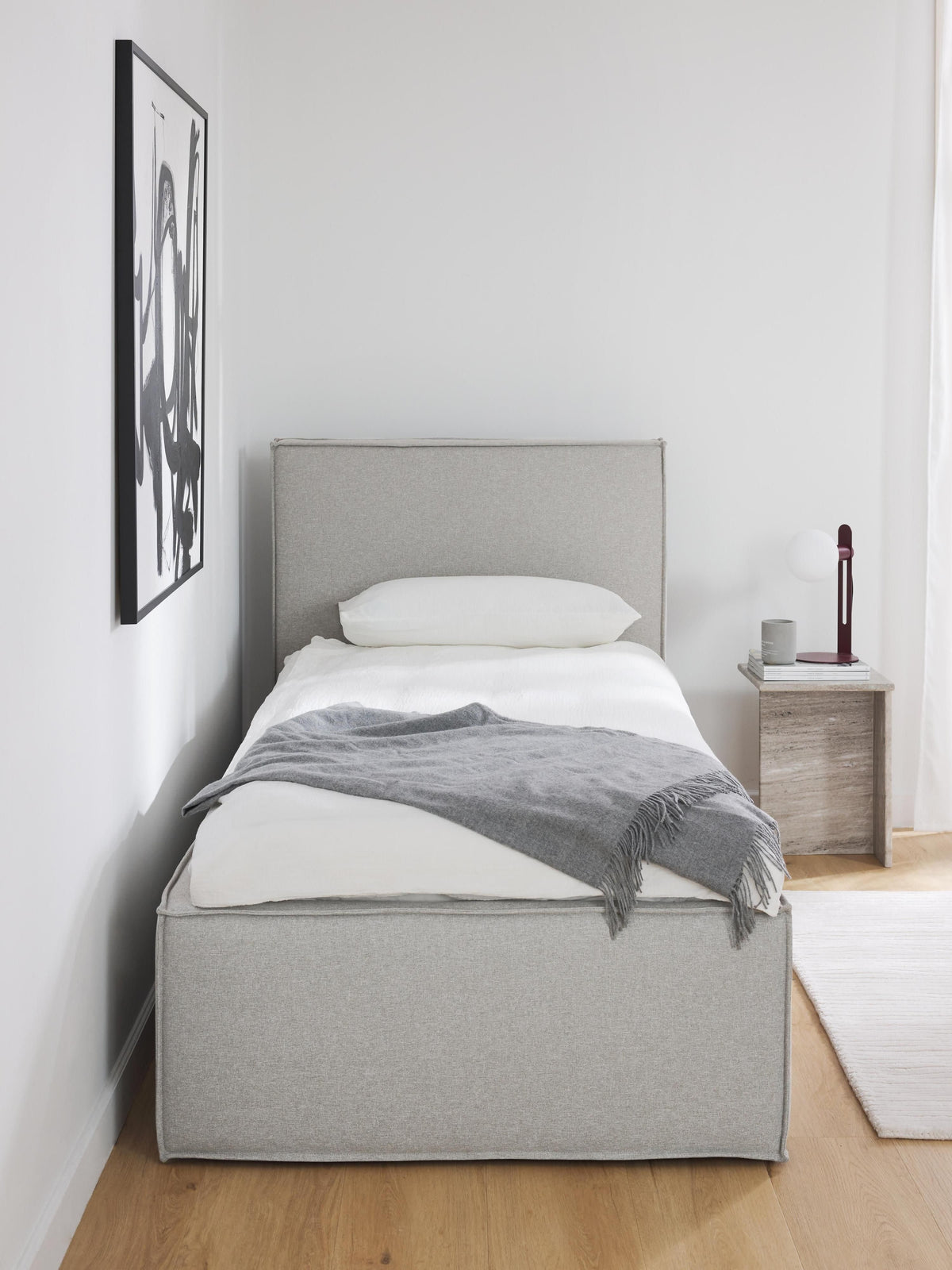 Dream Single Bed — Pearl Grey
