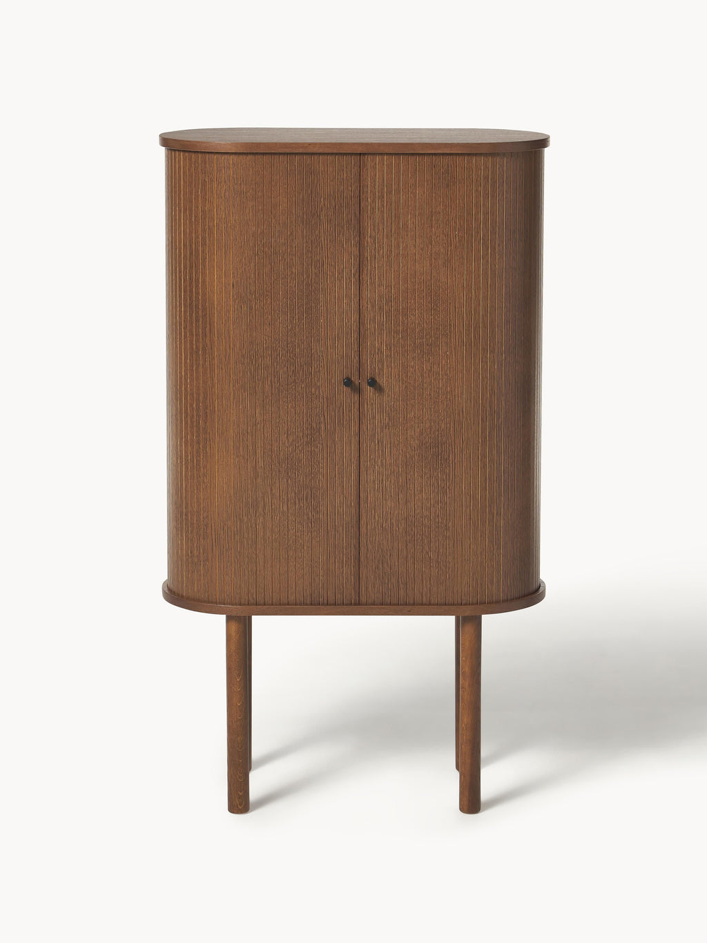 Calary Highboard with Fluted Front — Brown