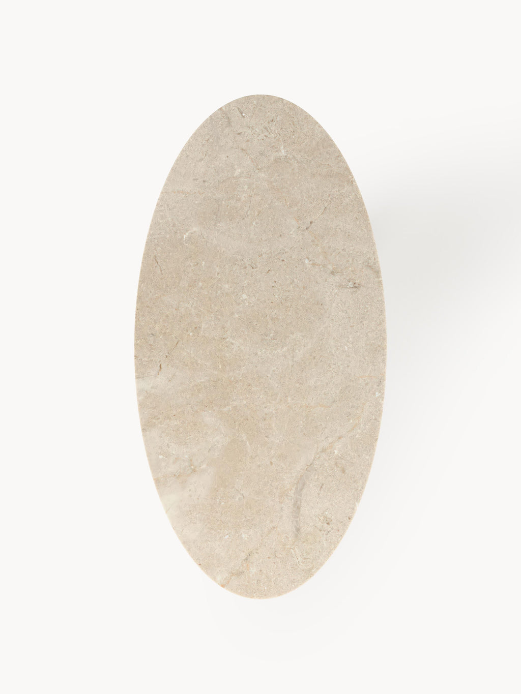 Miley Oval Marble-Dining Table, 180 x 90 cm — Beige