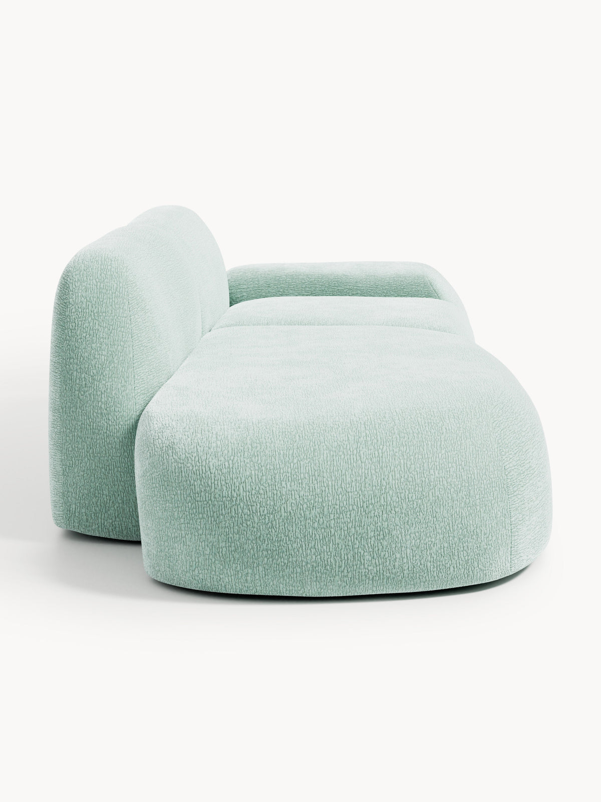 Wolke Modular Sofa (3-seater) with Chaise Longue — Light Grey