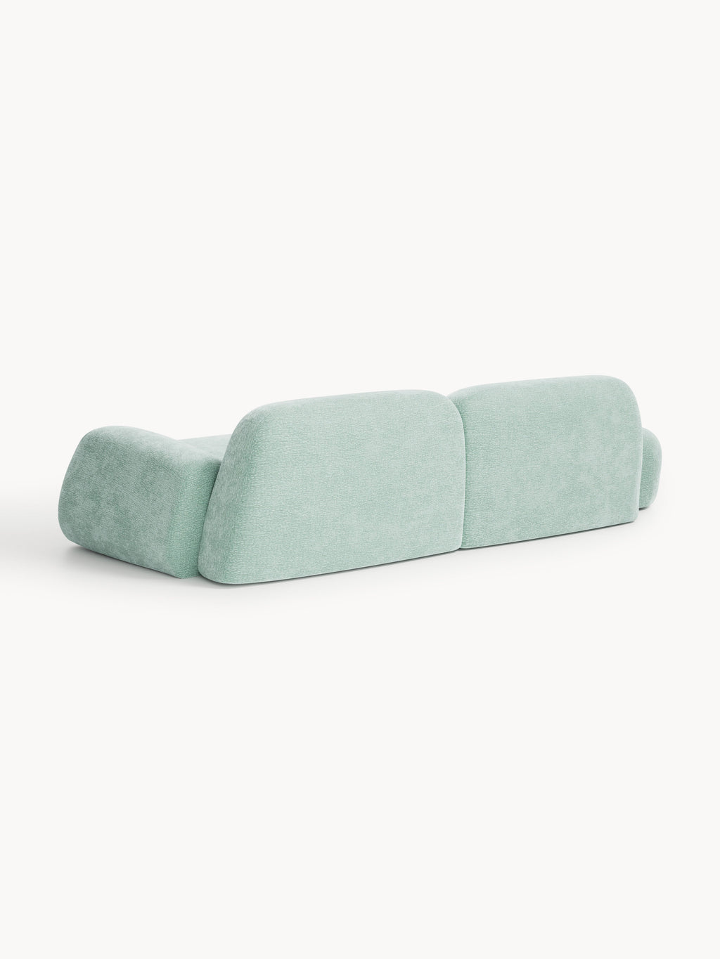 Wolke Modular Sofa (3-seater) with Chaise Longue — Light Grey