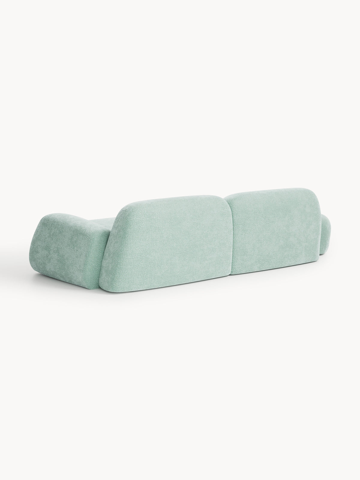 Wolke Modular Sofa (3-seater) with Chaise Longue — Light Grey