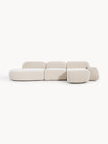 Wolke Modular Corner Sofa (4-seater) with Chaise Longue — Light Grey
