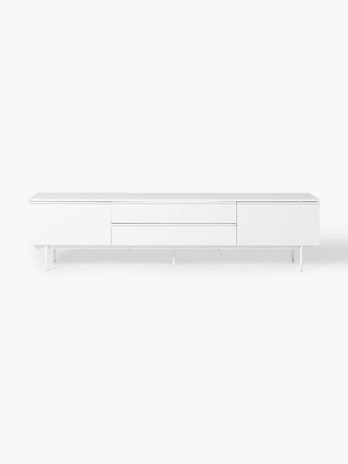 Elona Large Wood-Lowboard — Off-White