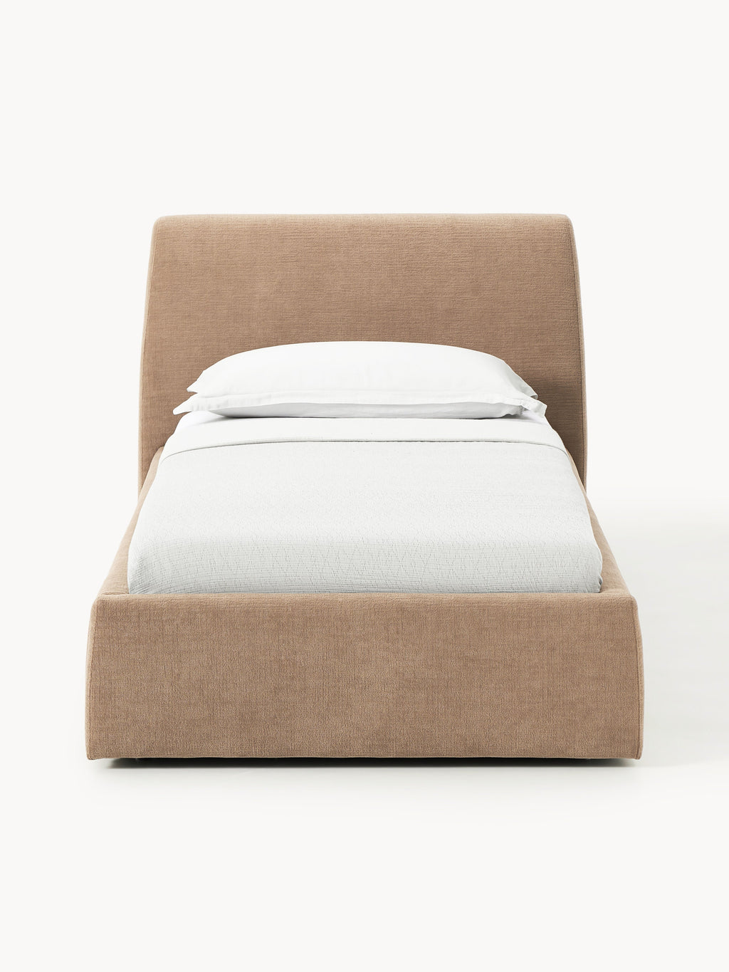 Cloud Upholstered Single Bed — Sage