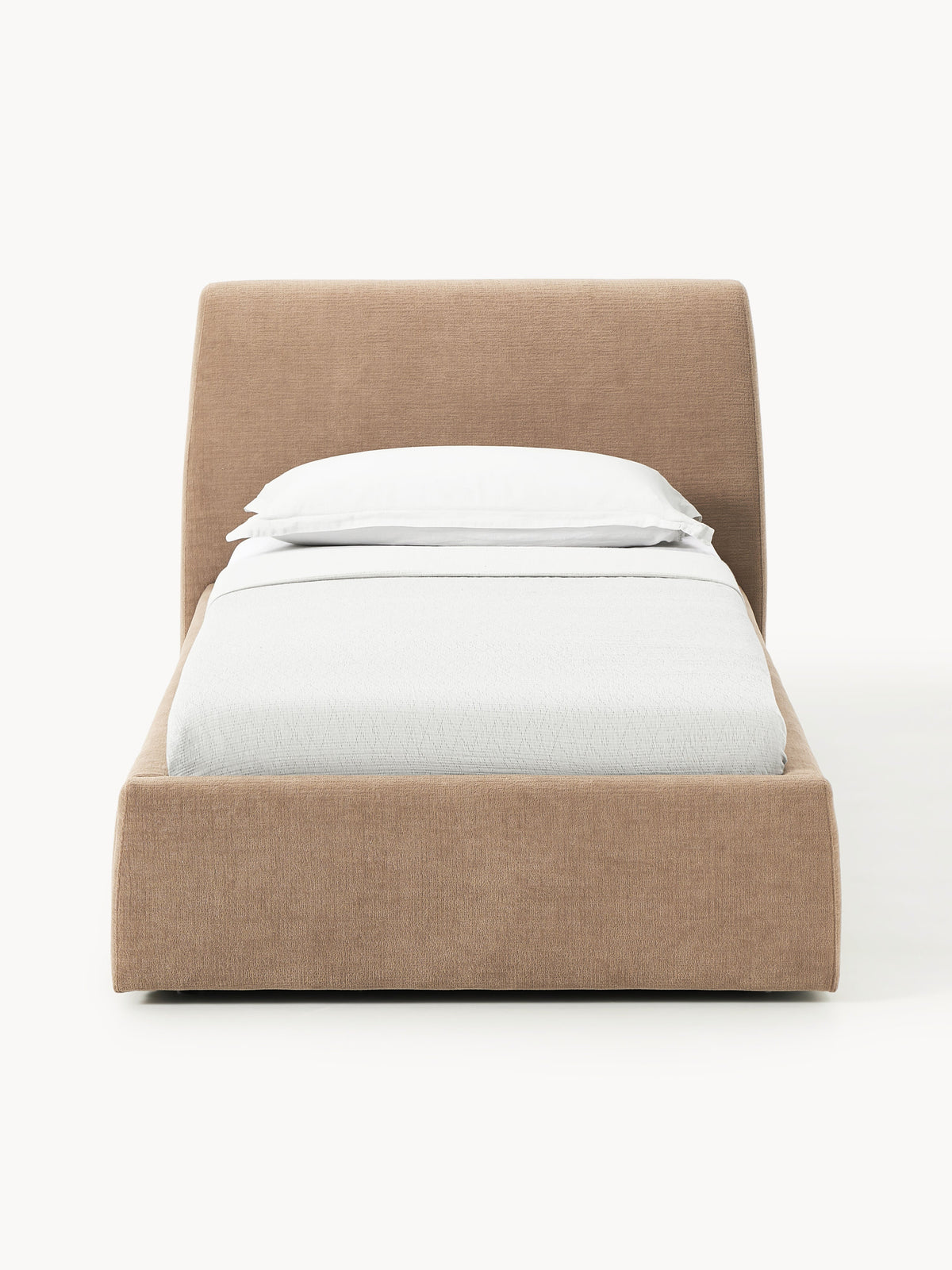 Cloud Upholstered Single Bed — Sage