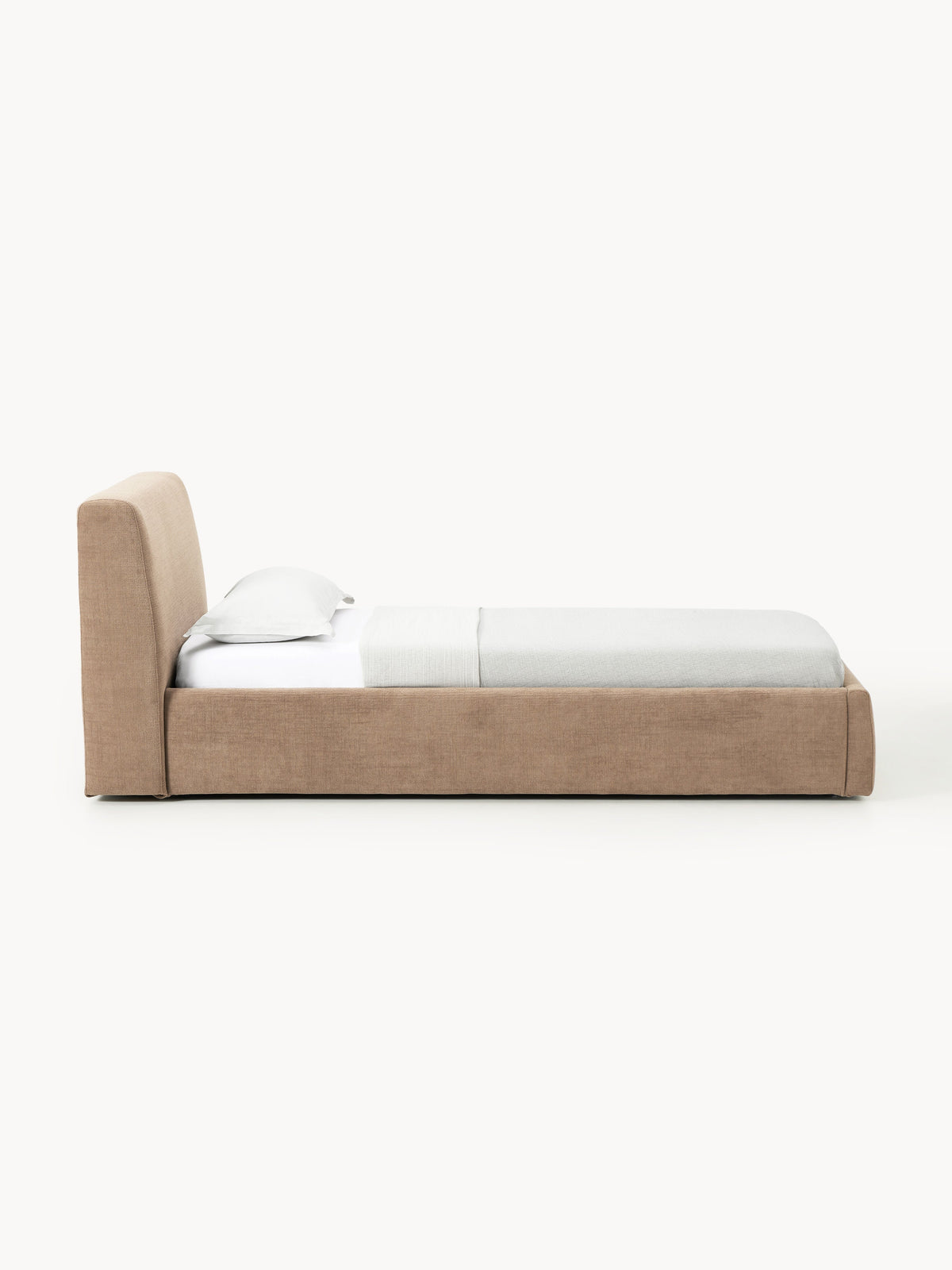 Cloud Upholstered Single Bed — Sage
