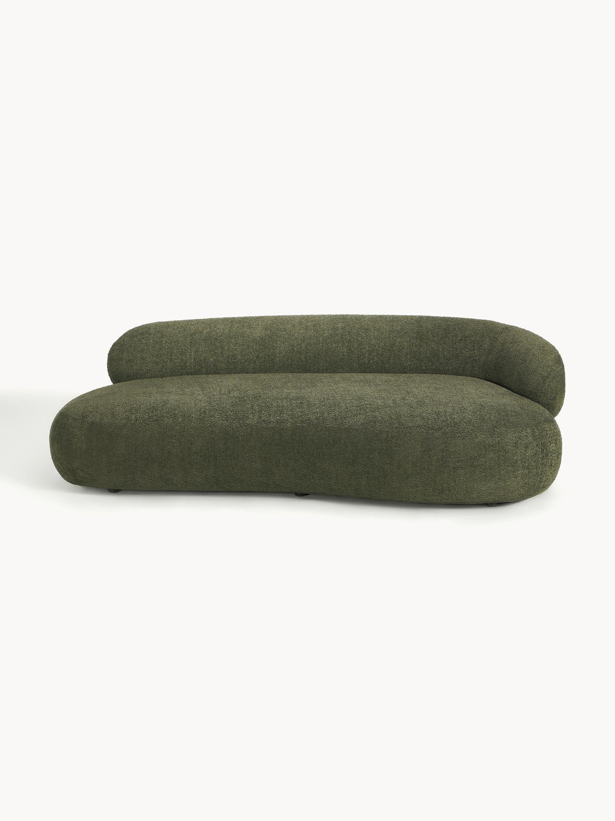 Alba Sofa (3-seater) in Teddy Bouclé — Green