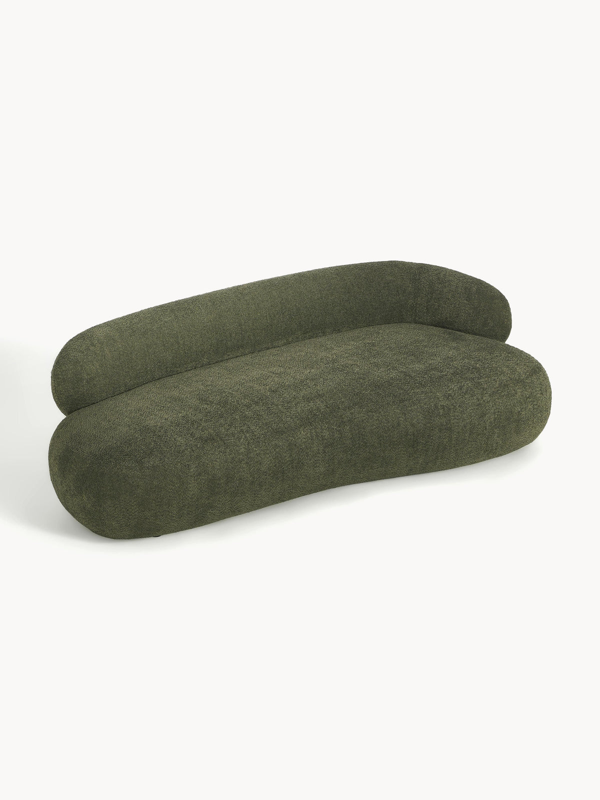 Alba Sofa (3-seater) in Teddy Bouclé — Green
