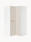 Charlotte Modular Corner Wardrobe, 115 cm Width — Light Grey