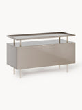 Lennie High-Gloss Sideboard — Sand Beige
