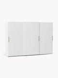 Charlotte Modular Sliding-Door Wardrobe, 300 cm Width, in various sizes — Off-White
