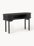 Calary Desk with Fluted Front — Taupe