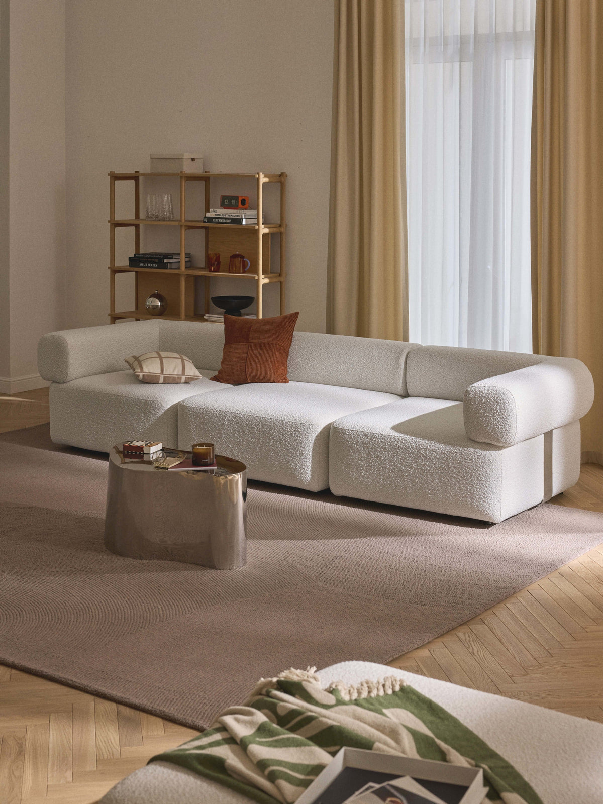 Anton Bouclé Middle Module — Light Grey