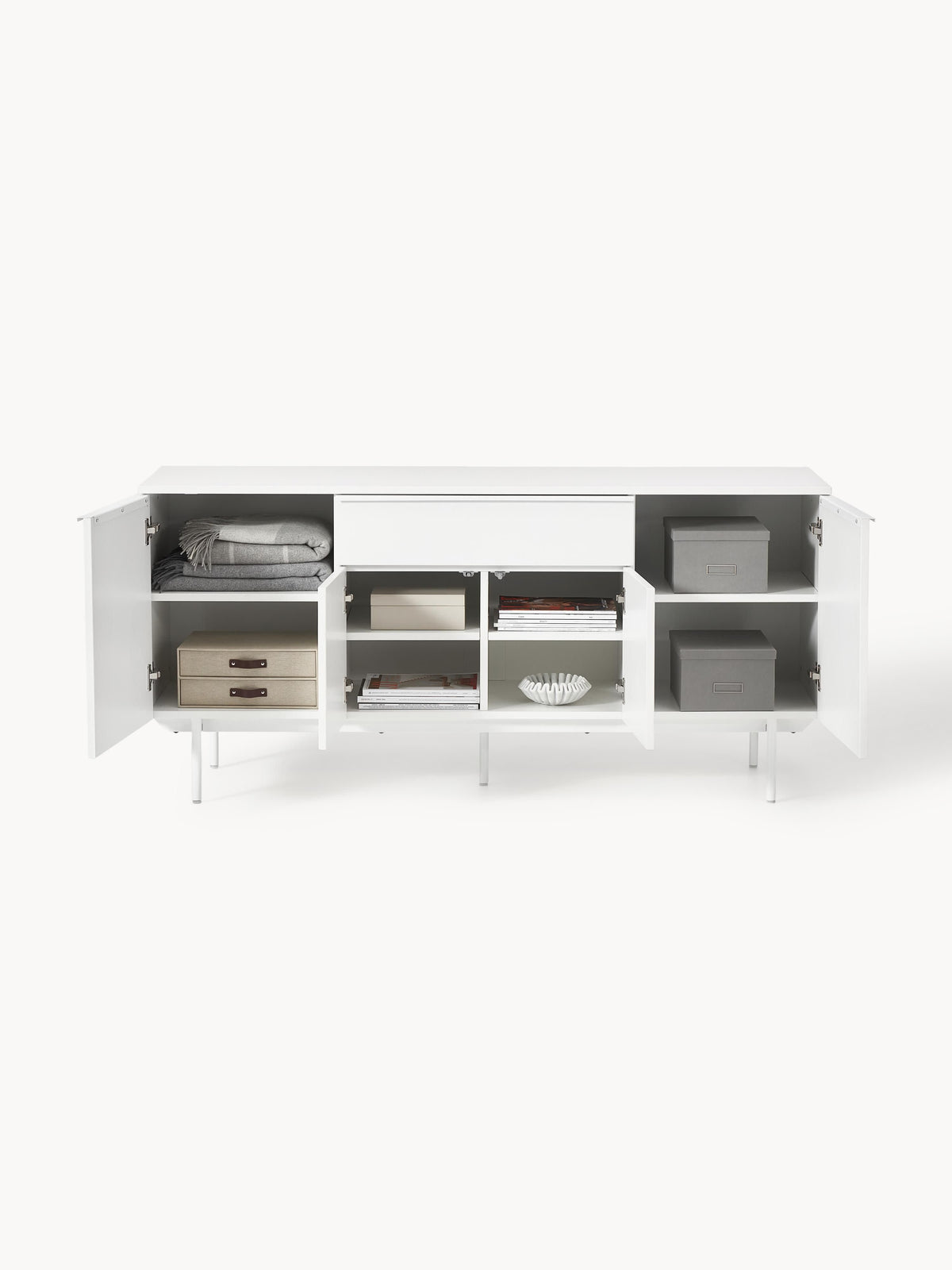Elona Wooden Sideboard — Ivory