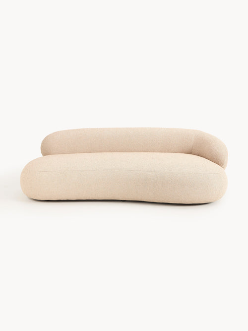 Alba Bouclé Sofa (3-seater) — Blush