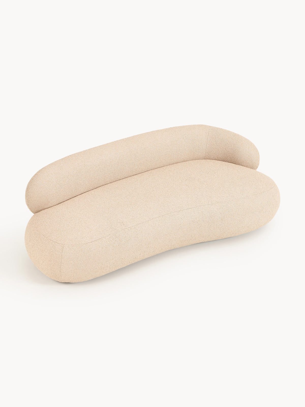 Alba Bouclé Sofa (3-seater) — Blush