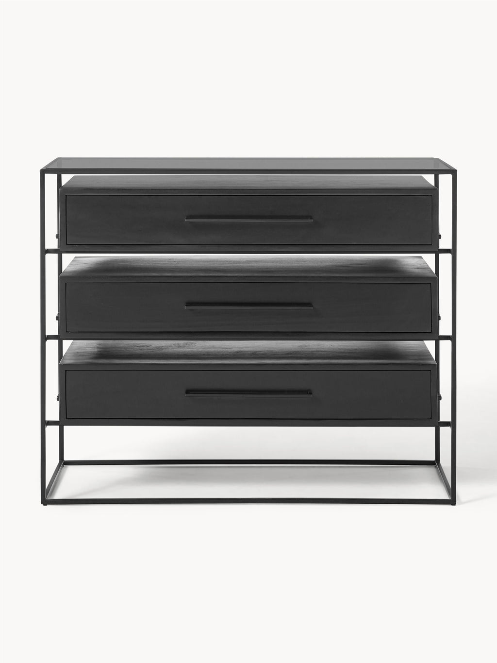 Lyle Chest of Drawers in Mango Wood — Anthracite