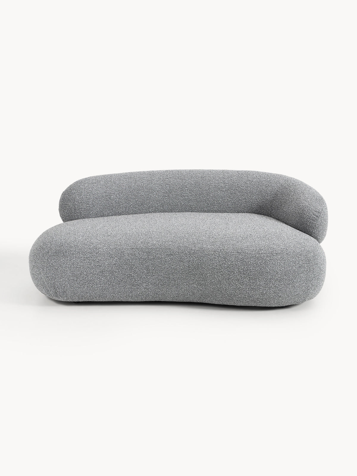 Alba Bouclé Sofa (2-seater) — Grey