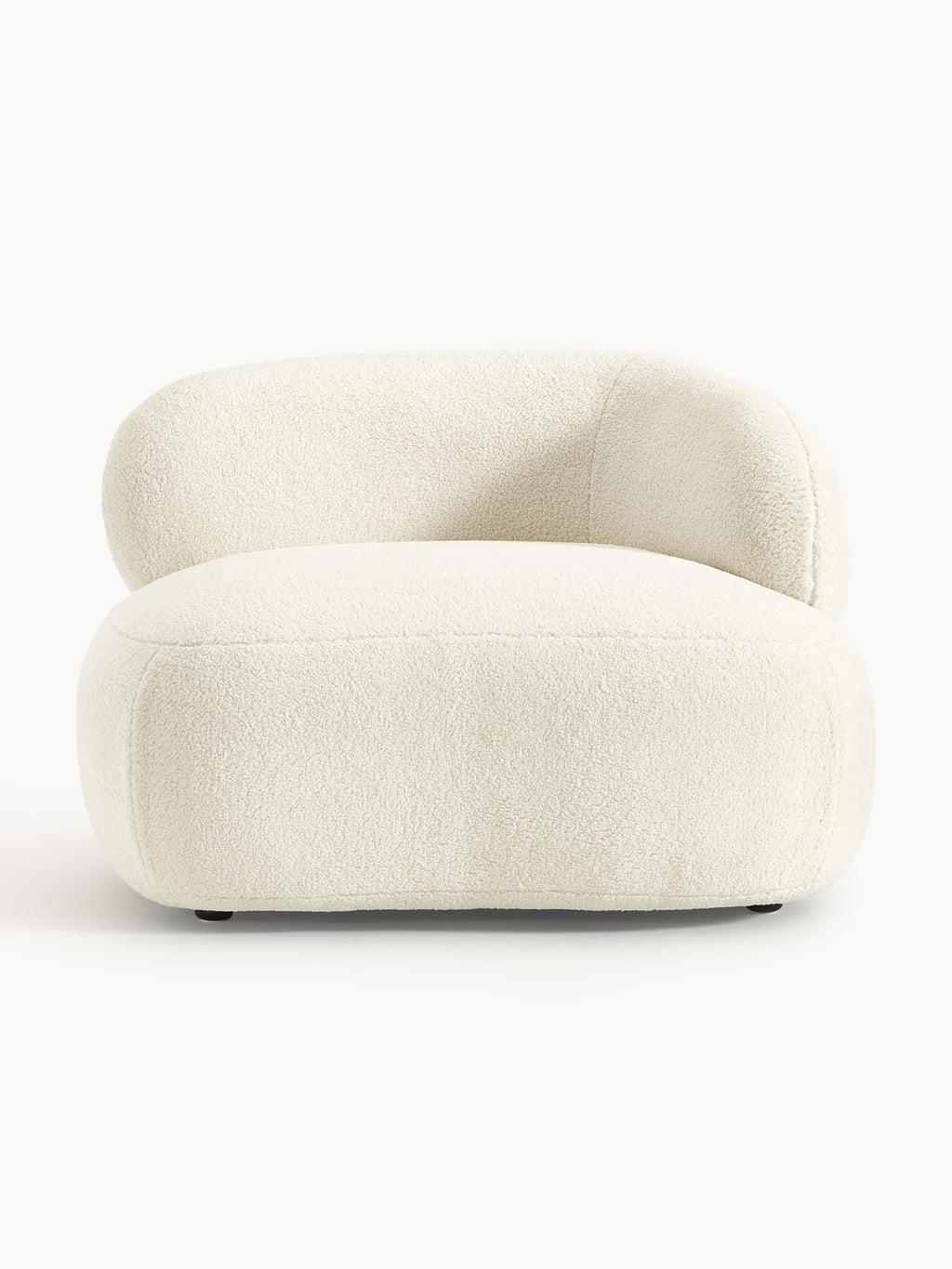 Alba Lounge Chair in Teddy Faux Fur