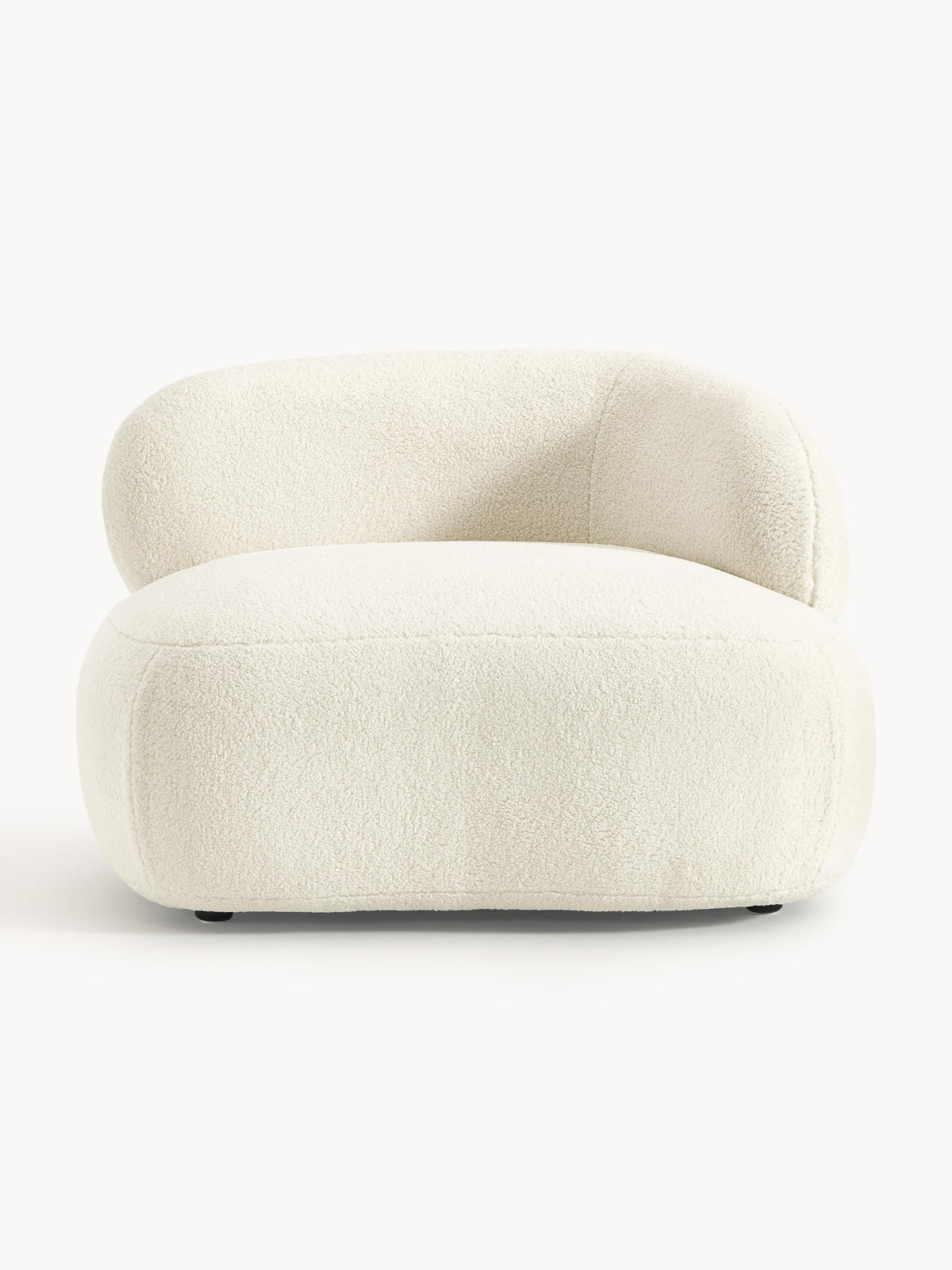 Alba Lounge Chair in Teddy Faux Fur