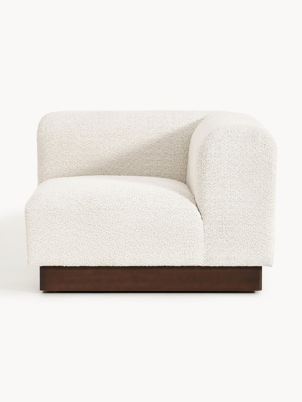 Natalie Corner Module in Teddy Bouclé — Oatmeal