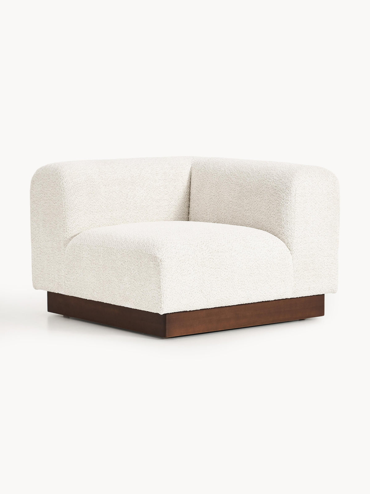 Natalie Corner Module in Teddy Bouclé — Oatmeal